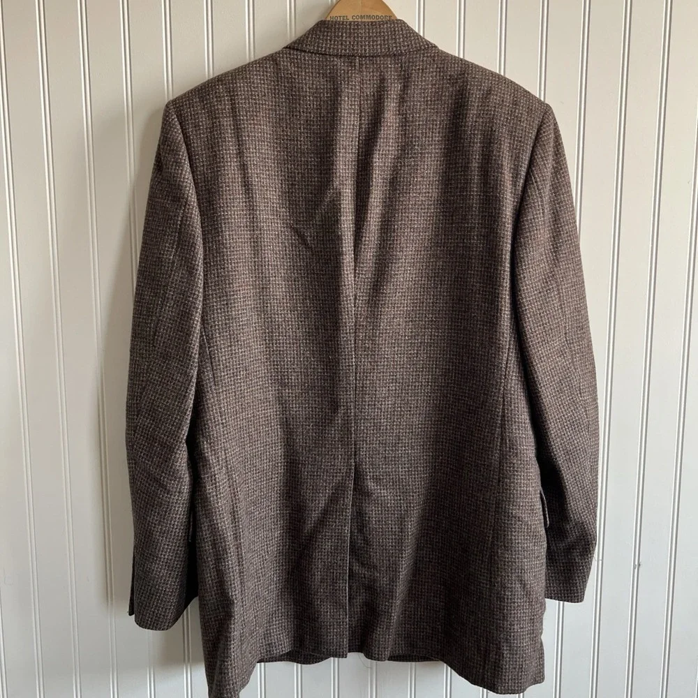 VTG Christian Dior Monsieur Brown Wool Blazer 38R Usa Made Union Kaufman Montana